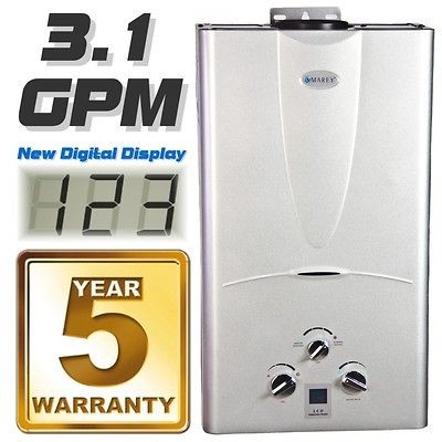 Tankless Hot Water Heater 3.1 GPM Natural Gas with Digital 