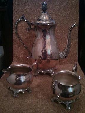 tea set fb rogers silver company  45