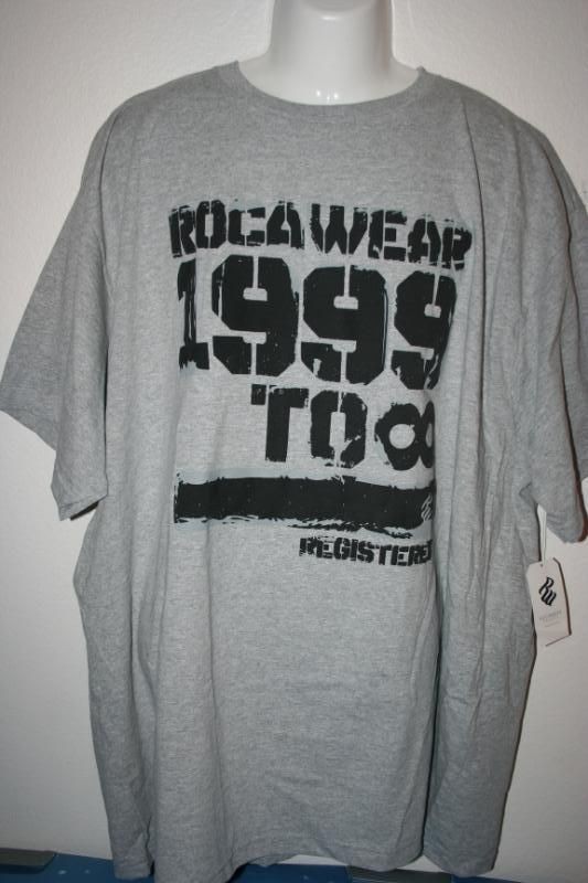 New Rocawear 4XB 4X 5XL 5XB 5X 6XB 6X Grey Registered S/S T Shirt Tee 