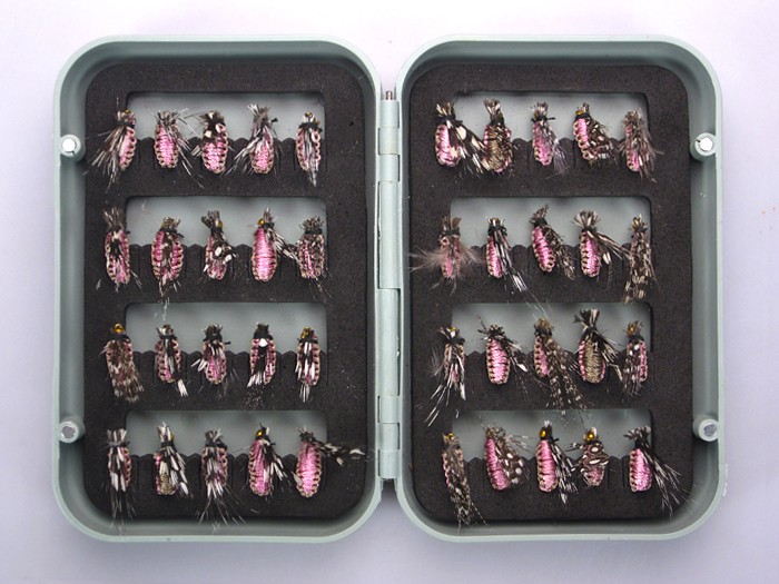 40pcs trout flies fishing fly dry wet hook from canada