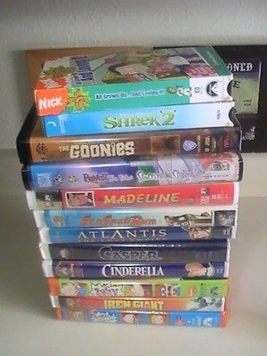 Newly listed Lot of Kids 12 VHS Tapes Movies DISNEY, RUGRATS,IRON on ...