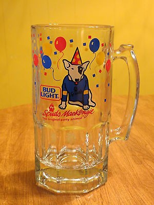 Huge Retro Spuds MacKenzie Large Heavy New Beer Mug  Rare Bud Light 