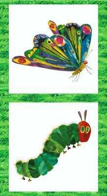 the very hungry caterpillar fabric panel from australia time left