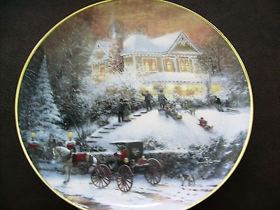 Thomas Kinkade All Friends Are Welcome Plate Bradford Exchange 1st 