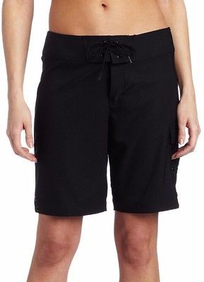 Island Escape Long Black Board Shorts Swimsuit Cover Up 6 NWT NEW