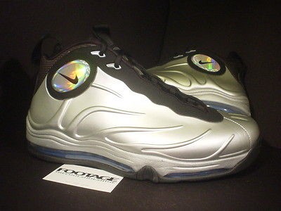 2011 Nike Total Air Foamposite Max TIM DUNCAN SILVER BLACK PHOTO BLUE 