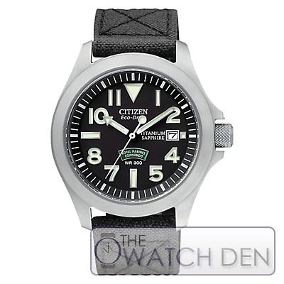 Citizen   Gents Royal Marines Super Tough Titanium Watch   BN0110 06E