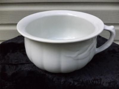 antique chamberpot h k tunstall england ironstone 