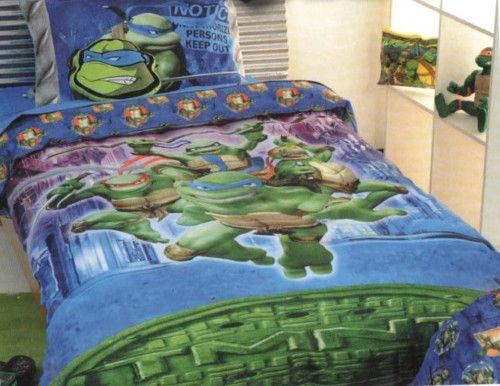 Teenage Mutant Ninja Turtles TMNT DOUBLEKING SINGLE Quilt/Doona Cover 