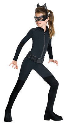 catwoman costume jumpsuit tween new