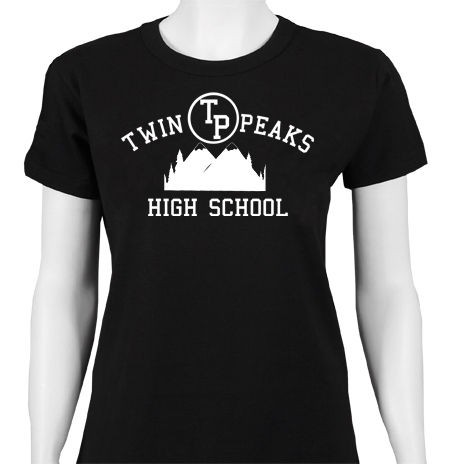 TWIN PEAKS HIGH SCHOOL LADIES CULT SUPERNATURAL TV T SHIRT JF255