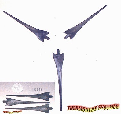   60 SUPER FAST TURNING Wind turbine generator blades AirX403 W/SHub