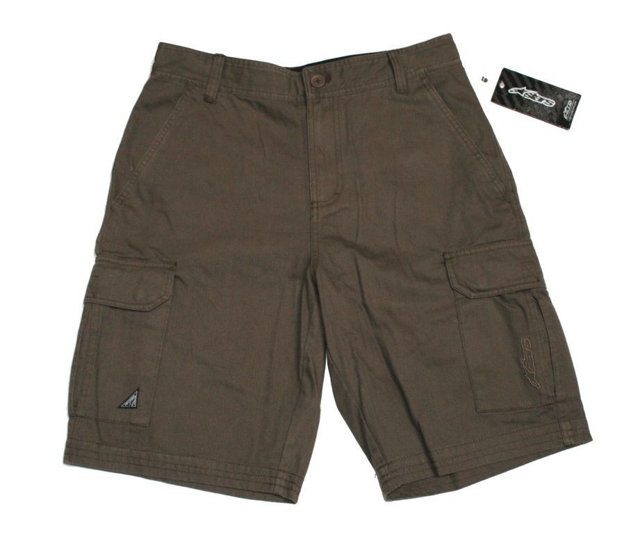 NEW Mens Alpinestars THUNDERBIRD Cargo Shorts   32 Waist   Brown