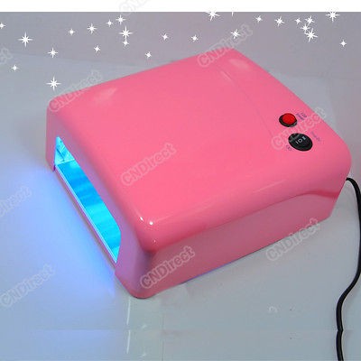   UV GEL Nail Curing Lamp Dryer 9W 220V 230V with EU Tube Bulb Light