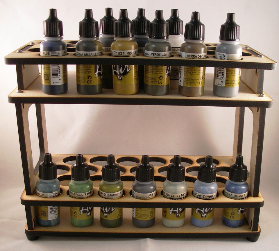 paint bottle rack andrea vallejo type paint bottles time left