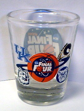 2011 FINAL FOUR VCU RAMS KENTUCKY WILDCATS BUTLER BULLDOGS SHOT GLASS 