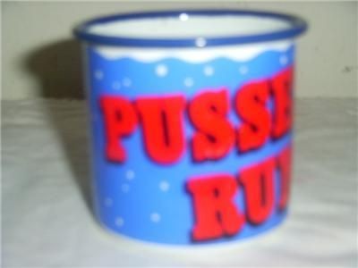 pusser s rum enamel ware collectible tin coffee mug time