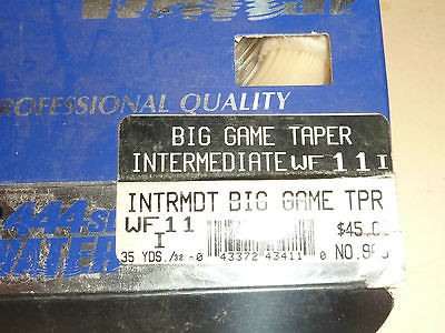 Cortland 444 Salt Water BIG GAME Taper WF11 Intermediate NOS in box 