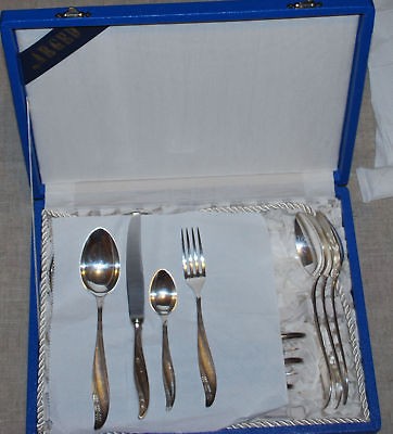 OLD MASTER FRAGET Flatware 30PCS Silver 60grams Polish Cutlery Service 