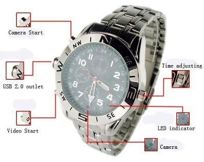 8GB Spy Watch DVR Camera Waterproof Camcorder Video Recorder HD 1280 