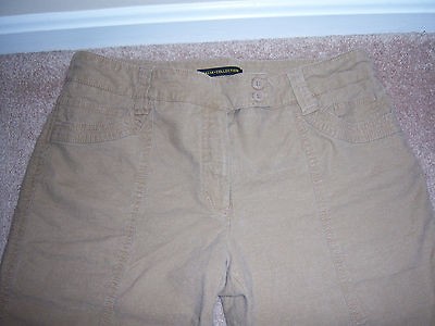 ladies medium brown dalia collection capris size 12