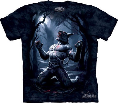 the mountain werewolf transformation skulbone t shirt m one day