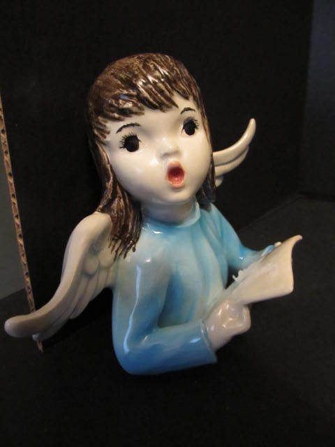 Vintage Goebel Singing Angel 713/A HUL HULDAH Blue TMK 3 Wall Hanging 