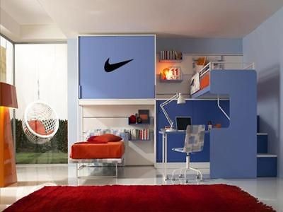 NIKE Wall Art Decal Boys Kids Sports Athletic Room Sticker 36