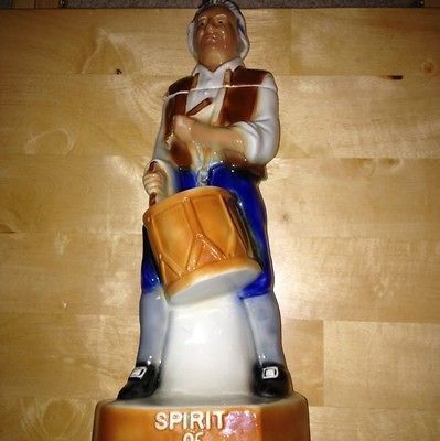 Vintage Americana Ezra Brooks China Whiskey Decanter SPIRIT OF 76