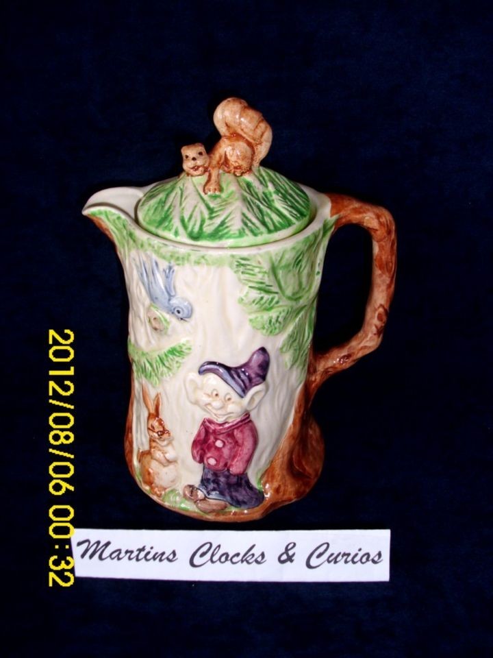Vintage Wadeheath Snow White and the Seven Dwarfs Coffee Pot