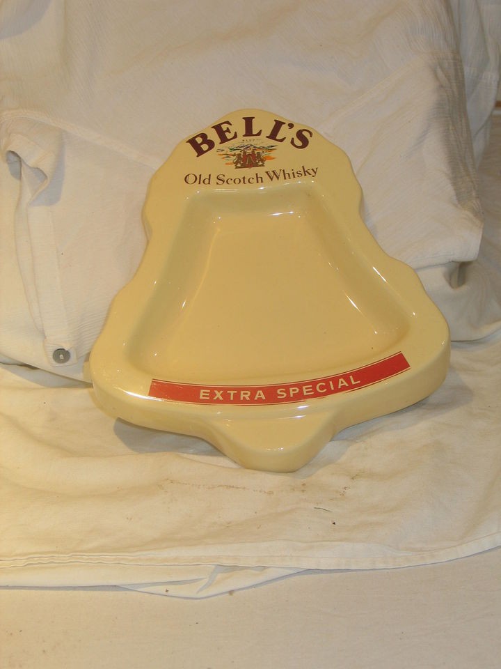 Ultra rare bells scotch whisky pub ash tray made by wade