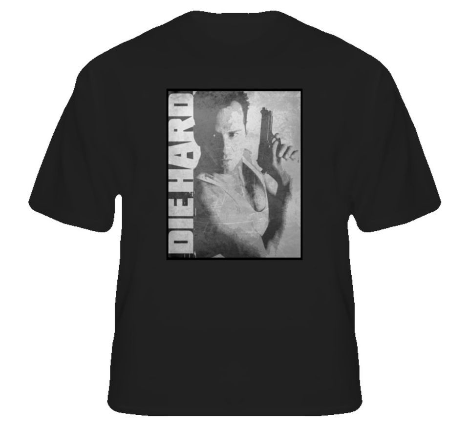 die hard bruce willis action movie john mcclane t shirt