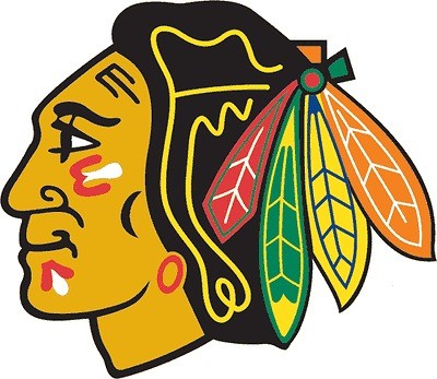 Blackhawks Heads   2pcs 12x12 Native People of America Vinyl 