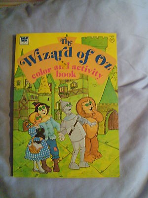 1976 MINT Condition The Wizard of Oz Color and Activity Book