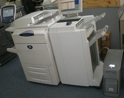 XEROX DOCUCOLOR 252 COLOR PRINTER COPIER SCANNER & FINISHER + PRO 