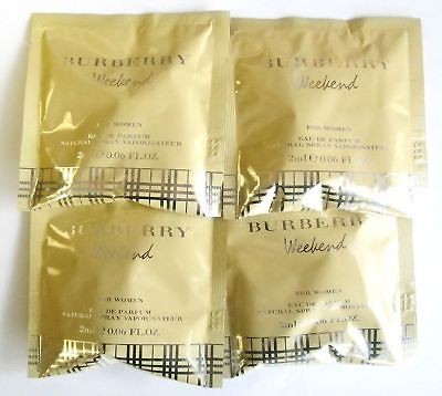 burberry weekend women edp spray 2ml 06oz sample x4 time