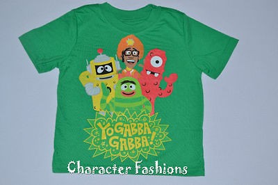 YO GABBA GABBA Shirt Tee Size 12 18 24 Mo 3T 4T 5T BROBEE MUNO PLEX 