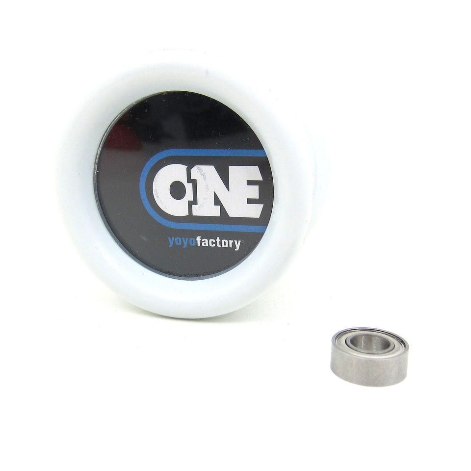 YoYoFactory ONE w/ SPEC Bearing Yo Yo   White + FREE STRINGS