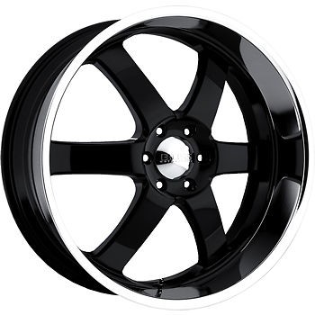 20x8 5 black wheel boss 330 6x135 navigator f150 rims