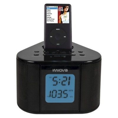 innova vr880sa docking alarm clock radio black one day shipping