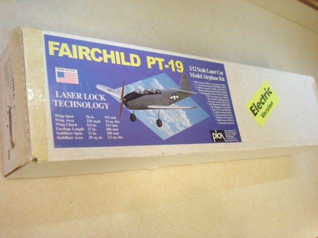 PICA PRODUCTS ** FAIRCHILD PT 19 ** RC MODEL AIRPLANE KIT ** FACTORY 