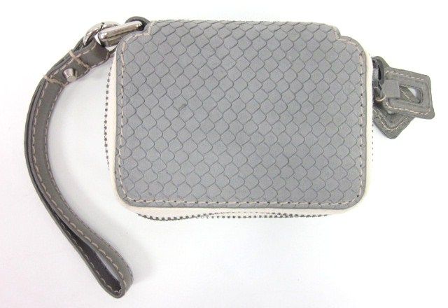 Phillip Lim Berry Gray Zipper Wristlet Wallet