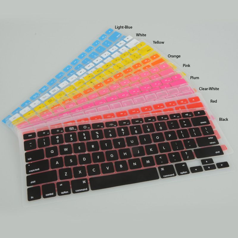 1pcs Silicone Keyboard Cover Skin for MacBook Pro 13 3 1 9 Colors 