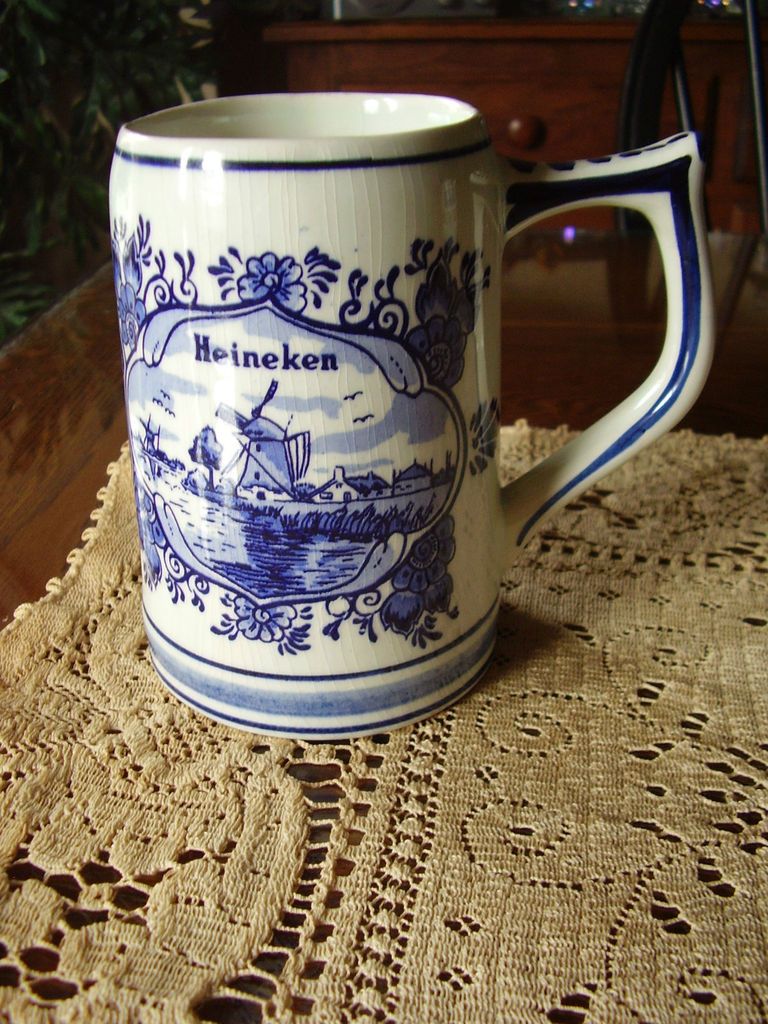 Delft Holland Heineken Stein Marked Handpainted In Holland 5