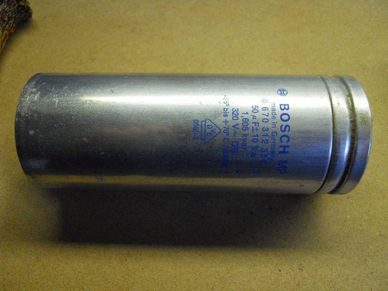 50 MF 320v Capacitor For Ipso Washer WE 165 USED 50mf