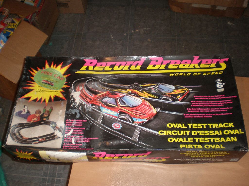   Vintage Record Breakers Oval Test Track 7 Feet Long Hasbro Huge