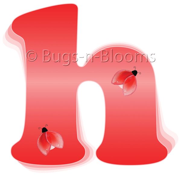 Red Letter Mural Ladybug Girl Nursery Room Wall Decorations Vinyl Name 