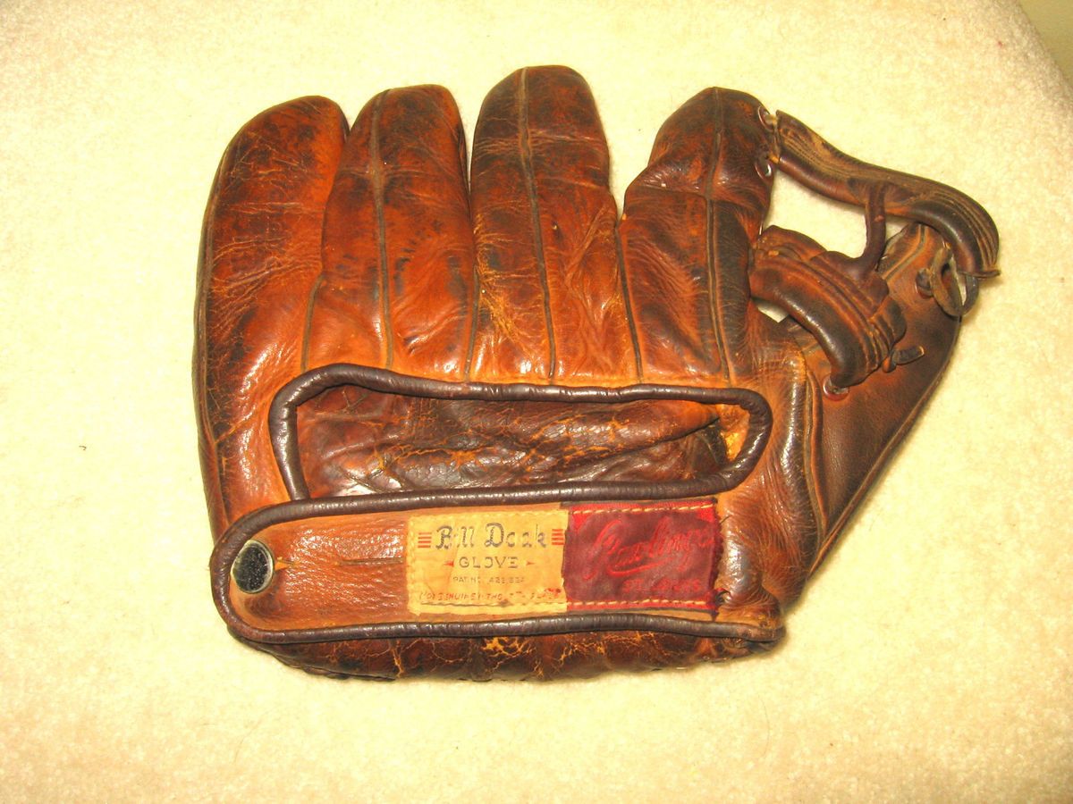 VINTAGE RAWLINGS BILL DOAK PROFESSIONAL MODEL BASEBALL GLOVE 