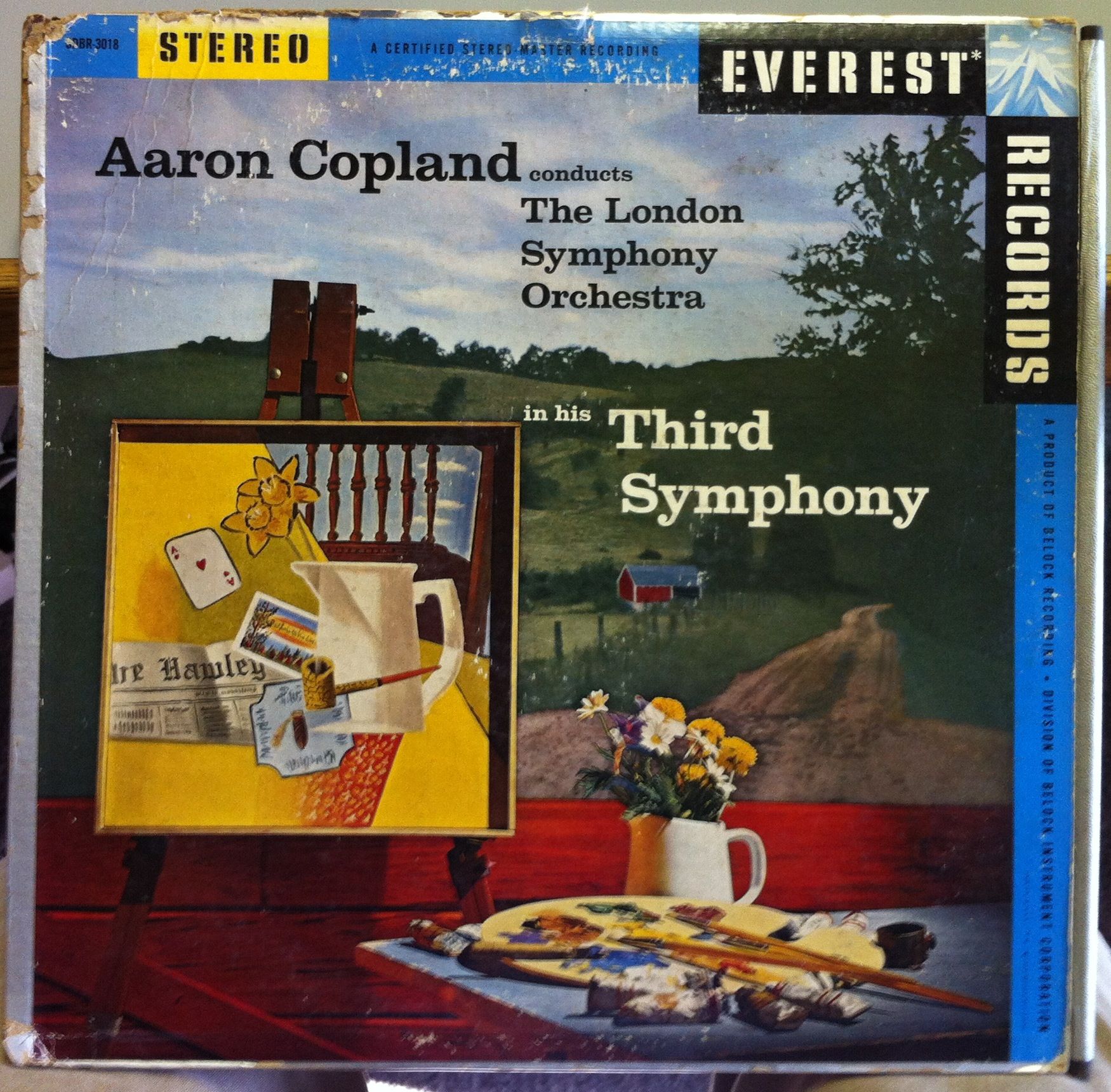 Copland Symphony No 3 Third LP VG SDBR 3018 Everest Stereo Belock ED1 