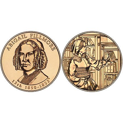 Abigail Fillmore Bronze Medal US Mint Velvet Case 2010